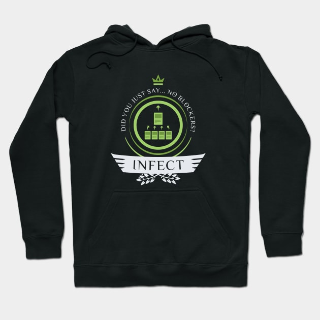 Magic the Gathering - Infect Life V2 Hoodie by epicupgrades